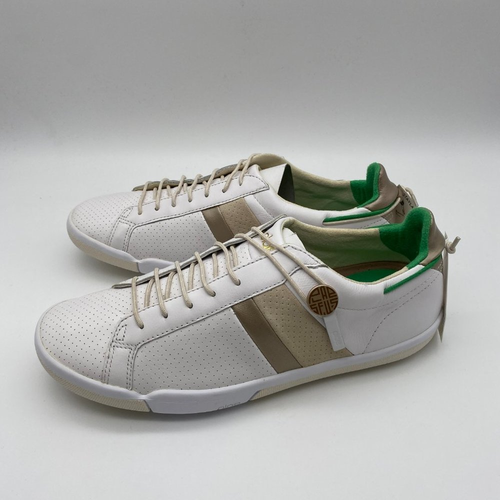 Plae #552010-120 Mulberry White First Edition Men's Full Grain Leather Shoes
